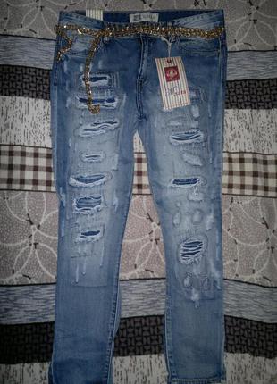 Новые рваные джинсы, бойфренды1 фото