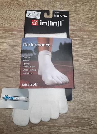 Спортивные носки для бега и велосипедного спорта injinji