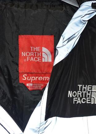 Женская рефлективная куртка, ветровка supreme the north face, суприм тнф. унисекс7 фото