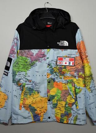 Женская куртка, ветровка supreme the north face, суприм тнф. унисекс