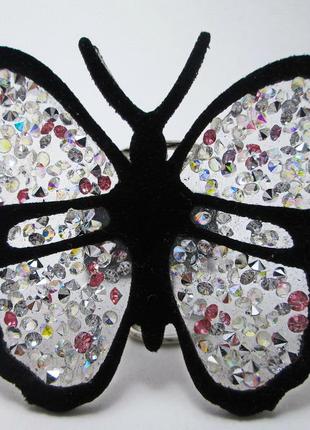 Маска дизайнерская бабочка камни стразы коттон метелик защита мв-1072 фото