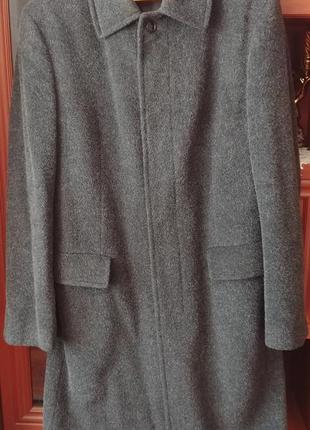 Мужское кашемировое удлинённое классическое пальто1 фото