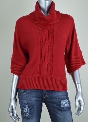 Красный свитер  в деловом стиле размер xl3 фото