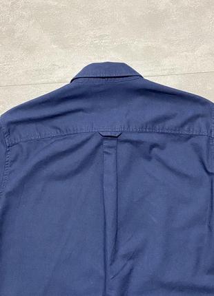 Burton мужская рубкашка m синяя сорочка london 100% cotton9 фото
