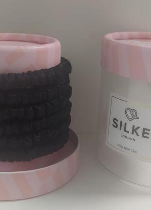 100%шелк silke резинка для волос шелковые резинки для волос