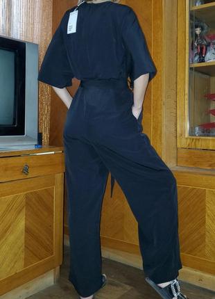 Комбінезон вільний, широкі штани палаццо monki оверсайз мінімалізм6 фото