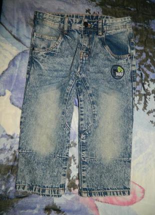 Шорты детские синие джинсовые на мальчика подростка 11-12 лет