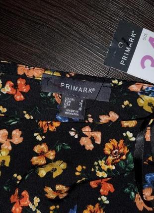 Юбка миди принт цветы primark7 фото