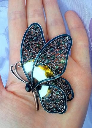 Велика брошка метелик1 фото