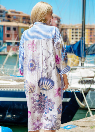 Стиль бохо: модное платье, длинная рубашка с вышивкой с пышным длинным рукавом-фонариком2 фото