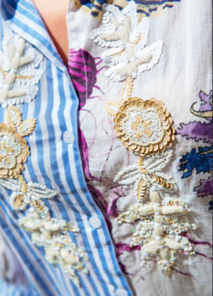 Стиль бохо: модное платье, длинная рубашка с вышивкой с пышным длинным рукавом-фонариком6 фото