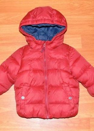 Червона демісезонна куртка zara,зара,9-12 міс., 1 рік,80