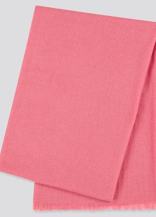 Кашемировая шаль uniqlo