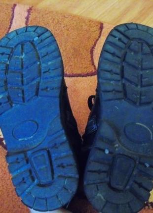 Черные кожанные демисезонные ботинки берегиня,сапожки, 26 размер5 фото