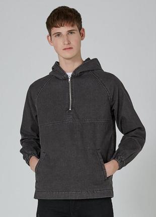 Стильна джинсова куртка худі світшот topman