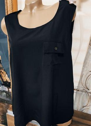 Стильная блуза ,майка с карманом