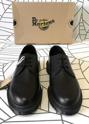 Dr. martens 1461 mono black, чорний колір, 46eu, 12us, 30cm3 фото