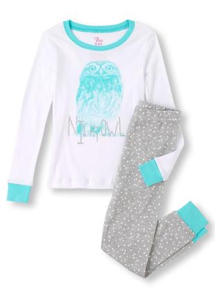 Пижамы хлопковые childrens place сша owl возраст 4 года в наличии