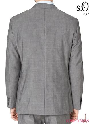 S.oliver premium пиджак шерстяной р.106eu (us 44l) высокий рост 100% шерсть4 фото