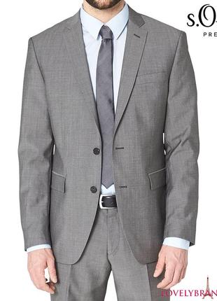 S.oliver premium пиджак шерстяной р.106eu (us 44l) высокий рост 100% шерсть3 фото