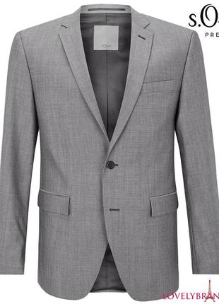 S.oliver premium пиджак шерстяной р.106eu (us 44l) высокий рост 100% шерсть5 фото