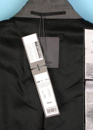S.oliver premium пиджак шерстяной р.106eu (us 44l) высокий рост 100% шерсть7 фото