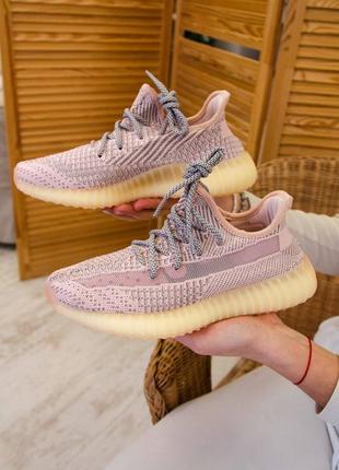 Кросівки адідас ізі 350 жіночі рефлективні, adidas yeezy boost 350 synth reflective