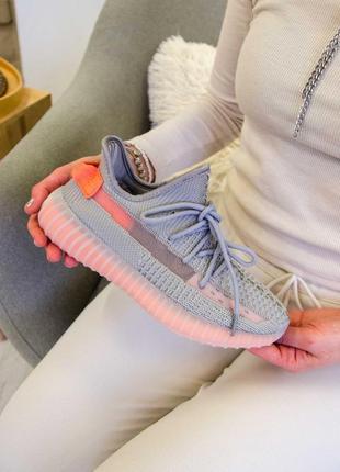 Adidas yeezy boost 350 grey, жіночі сірі кросівки адідас ізі буст2 фото