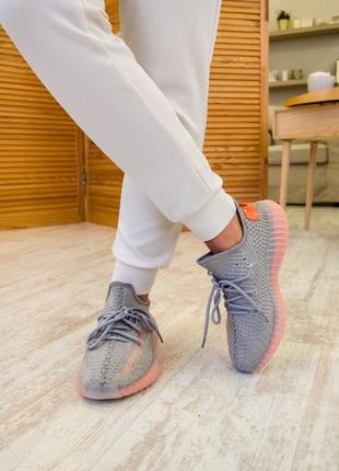 Adidas yeezy boost 350 grey, жіночі сірі кросівки адідас ізі буст7 фото