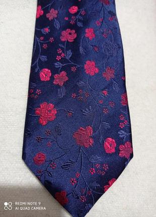Очень красивый шелковый галстук savoy taylor's guide 1+1=35 фото