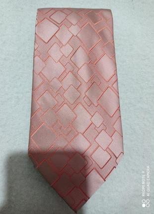 Cуперовый шелковый пастельный с ромбами галстук ted baker. 1+1=3