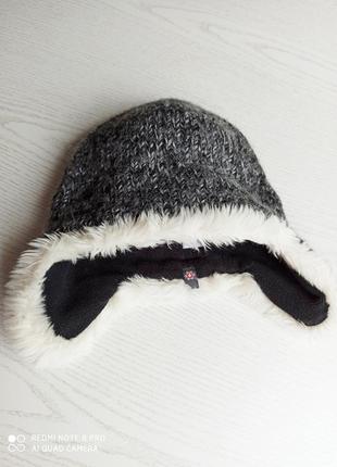 Снижка! детская теплая шерстяная шапка шапочка для мальчика