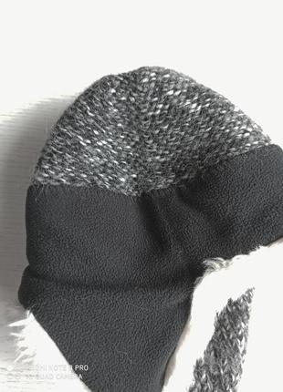 Снижка! детская теплая шерстяная шапка для мальчика6 фото