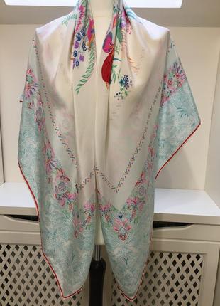 Шелковый платок шарф палантин винтаж рауль эксклюзив лимитированная коллекция furla4 фото