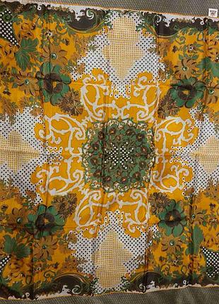 Винтажный платок из лёгкого шёлка