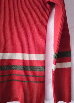 Красный джемпер в полоску 5