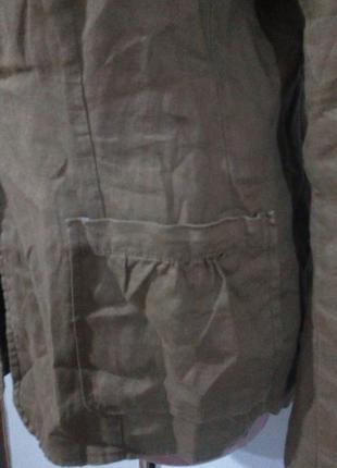 Симпатичный льняной жакет ellen amber2 фото