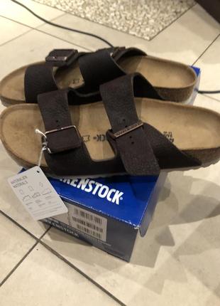 Сланцы, шлепки birkenstock  arizona cuir nubuck    оригинал.кожа6 фото