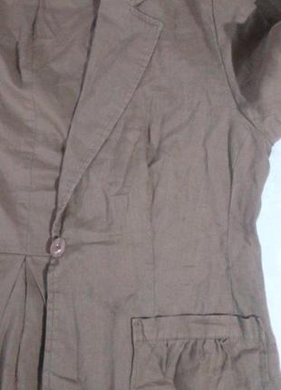 Симпатичный льняной жакет ellen amber10 фото