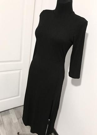 Чорное базовое платье / чорна базова , стильна сукня / легесенька / 20214 фото