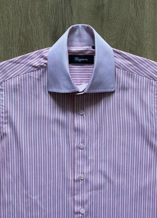 Рубашка sigmen/мужская рубашка в полоску1 фото