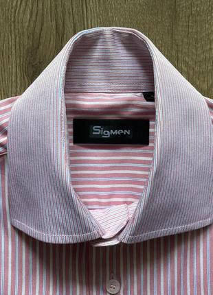 Рубашка sigmen/мужская рубашка в полоску4 фото