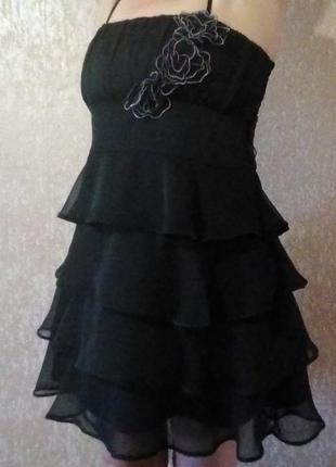 Вечернее, коктейльное, нарядное черное платье для любого торжества2 фото