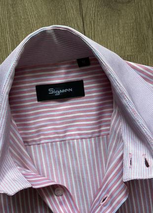 Рубашка sigmen/мужская рубашка в полоску6 фото