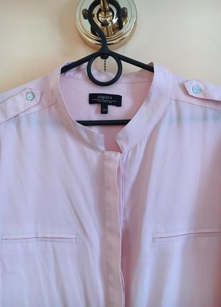 Батал большой размер стильная блуза блузка блузочка рубашка кофта розовая3 фото