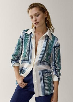 Рубашка вискоза massimo dutti 44 размер