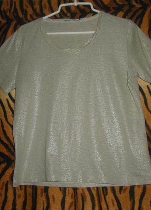 Супер футболка"luisa cerano"р. 48,100%коттон.