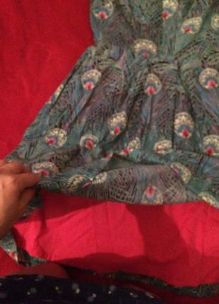 Сукня в павине перо (з пишною спідницею)4 фото
