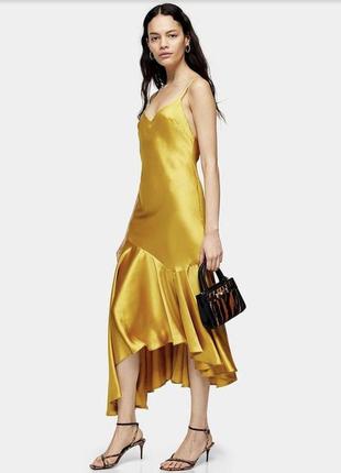 Дуже стильна сукня / золотистое платье/ тренд 2021 / ликвидация срочно2 фото