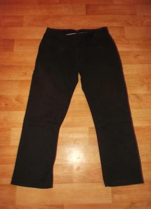 Джинсы брюки штаны хлопок черные классика  на большого мужчину р. 34-xxl - f&f1 фото